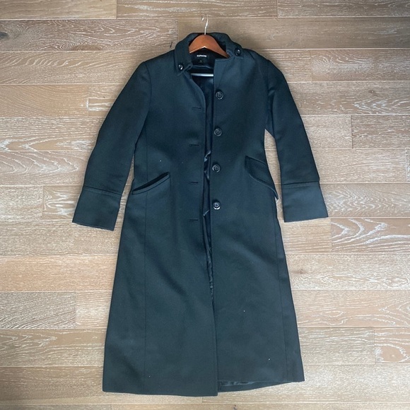 Express Trench Coat | Black | 9/10 - Picture 1 of 8